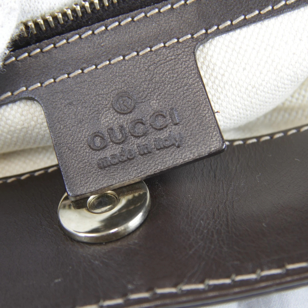GUCCI Authentic Brown Leather Tote Bag - Picture 15 of 15